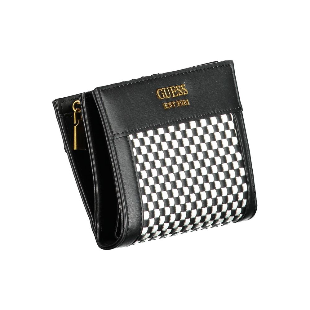 Guess Jeans Black Polyethylene Wallet - Élégant et Pratique