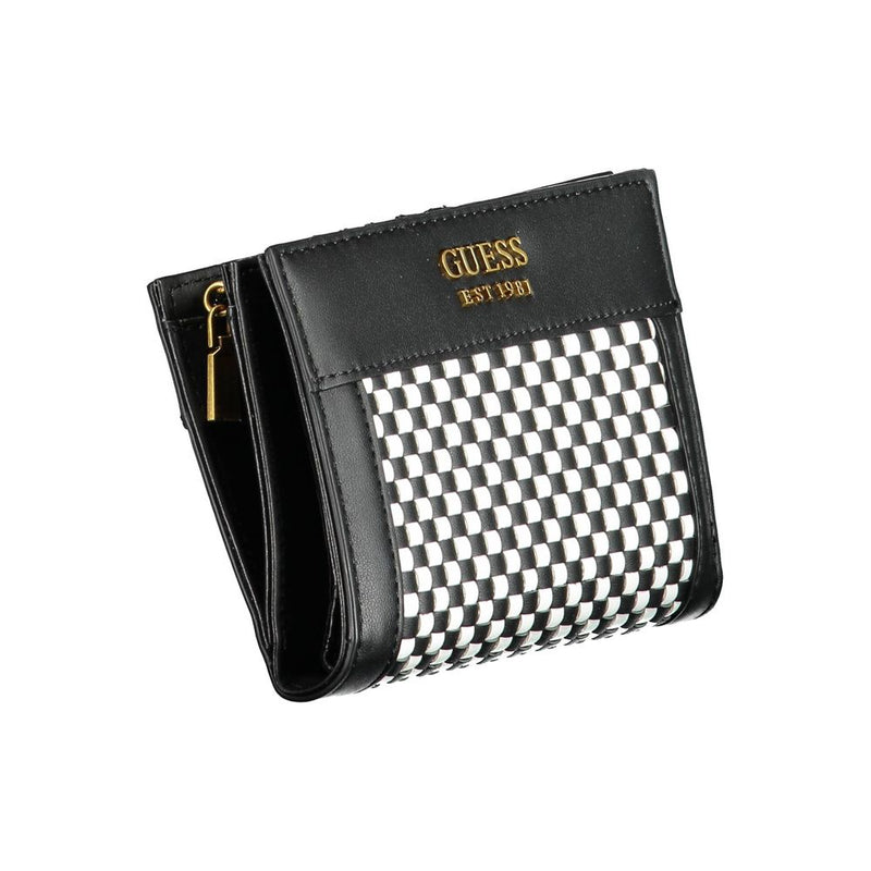 Guess Jeans Black Polyethylene Wallet - Élégant et Pratique