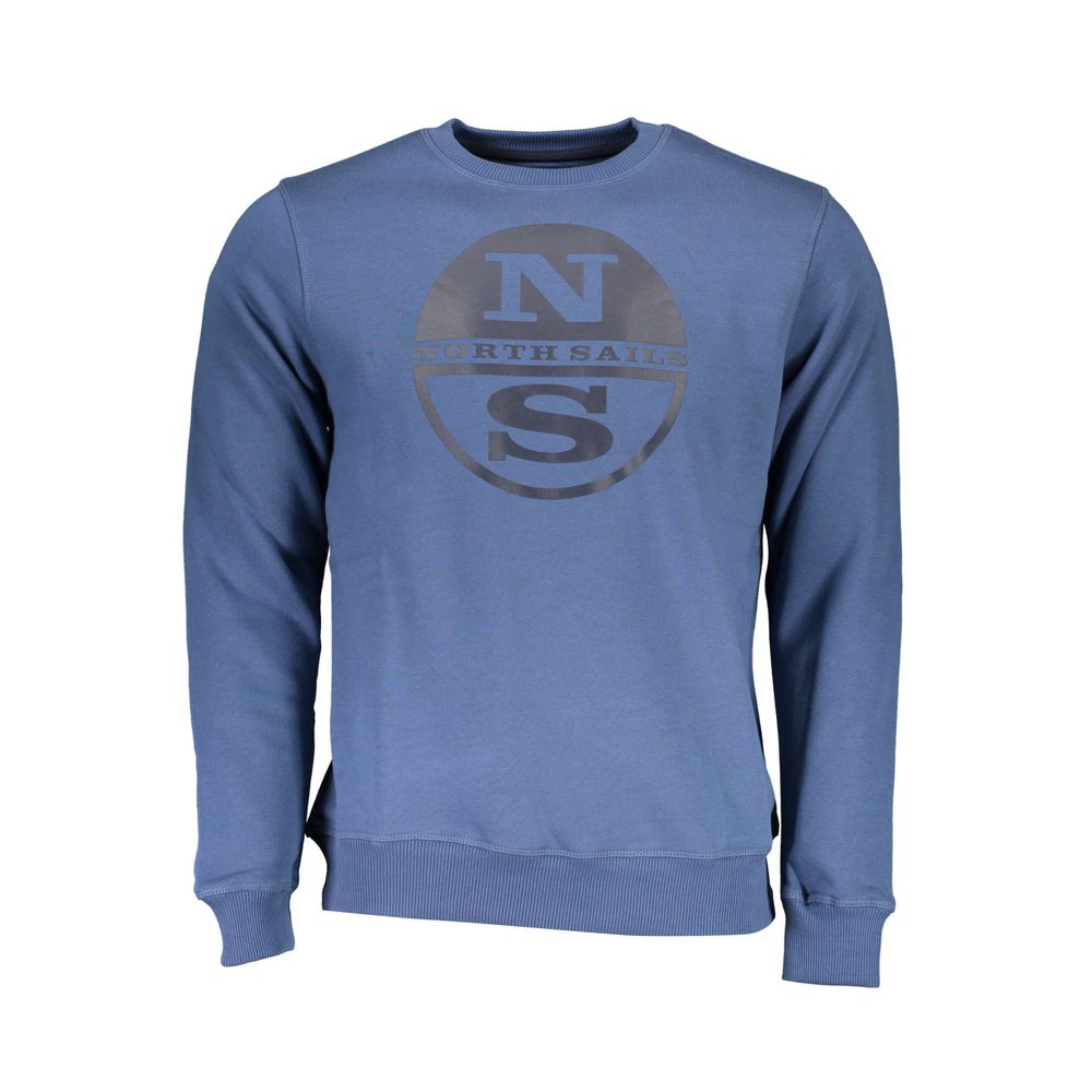 North Sails Blu Cotton Men's Sweatshirt - Casual Style
