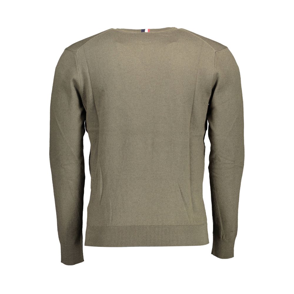 U.S. POLO ASSN. Green Cotton Sweater - Casual Elegance