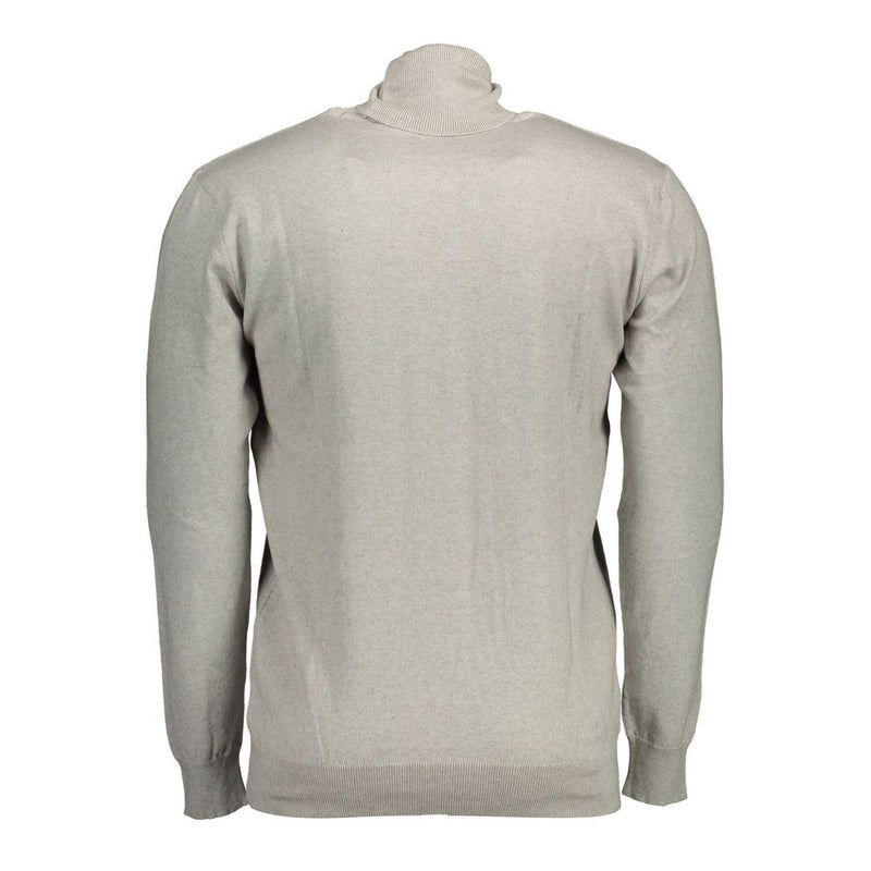 U.S. POLO ASSN. Gray Cotton Sweater - Turtleneck Style