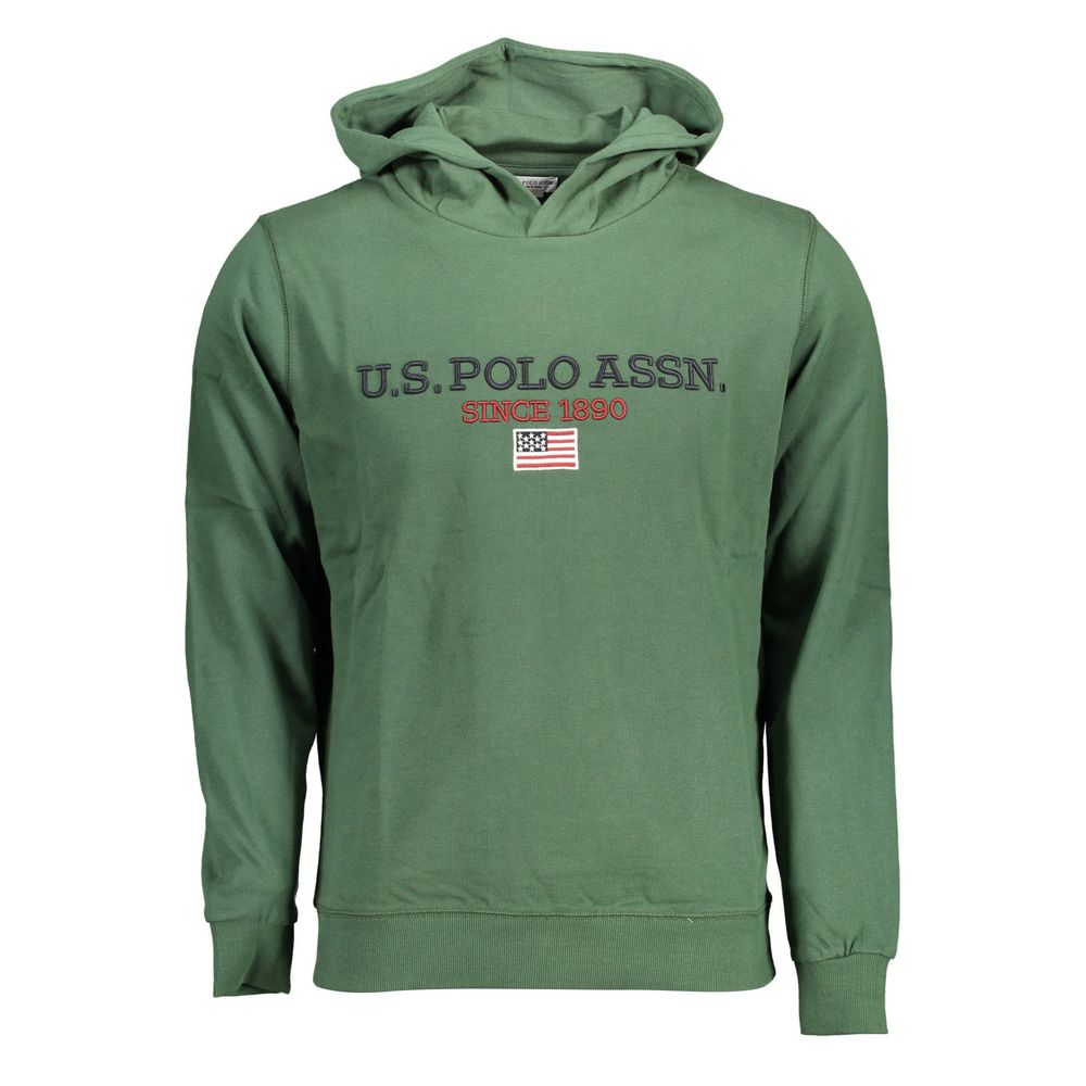 U.S. POLO ASSN. Sweatshirt en Coton Vert avec Capuche