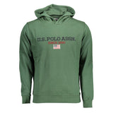 U.S. POLO ASSN. Sweatshirt en Coton Vert avec Capuche