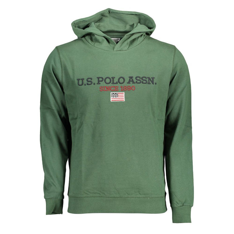 U.S. POLO ASSN. Sweatshirt en Coton Vert avec Capuche