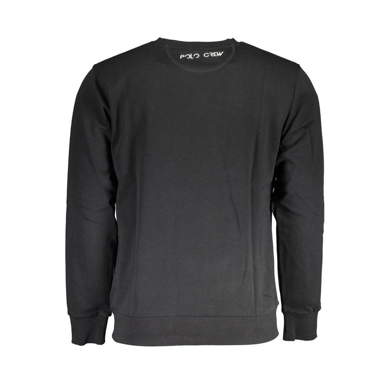 La Martina Black Cotton Men Sweater - Stylish & Comfortable