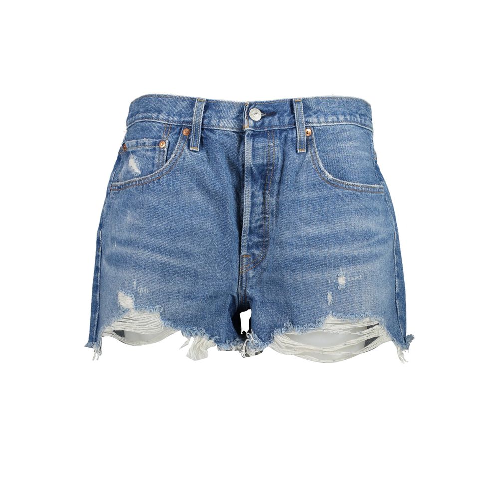 Levi's 501 Women's Shorts - Blue Cotton Casual Style