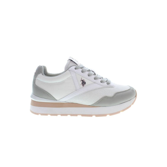 US POLO ASSN. Witte polyester sneaker