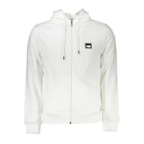 Pull à capuche blanc en coton pour homme Cavalli Class