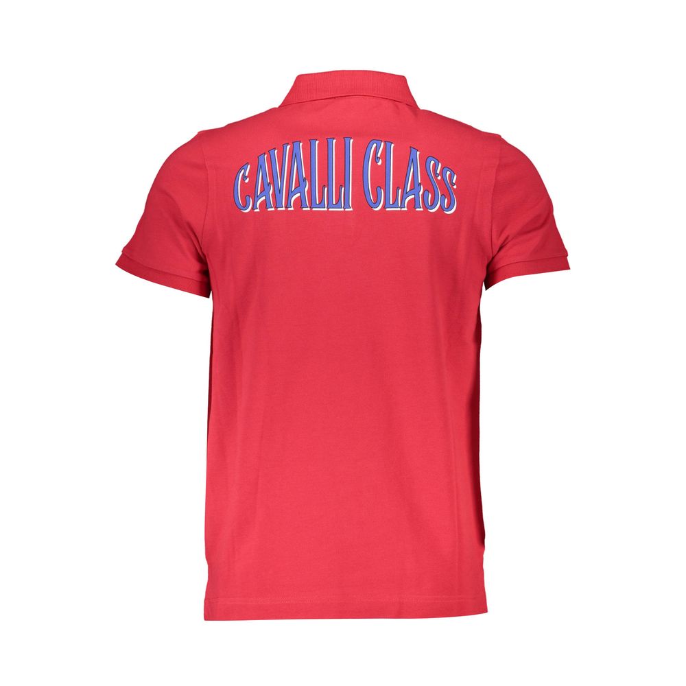 Polo en coton rouge Cavalli Class