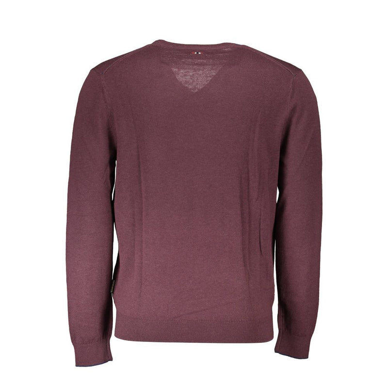 Napapijri Red Wool Sweater - Stylish Comfort for Men