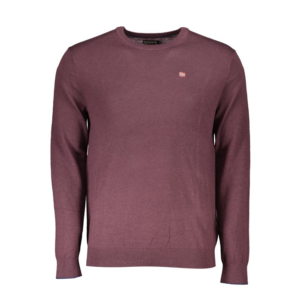 Napapijri Purple Wool Sweater - Élégance et Confort