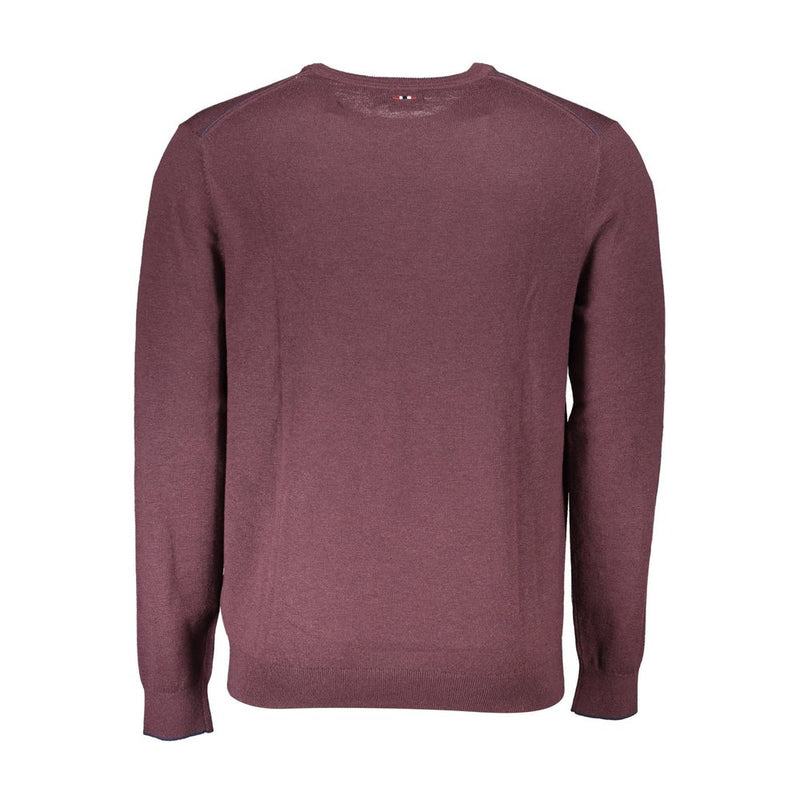 Napapijri Purple Wool Sweater - Stylish Comfort for Men