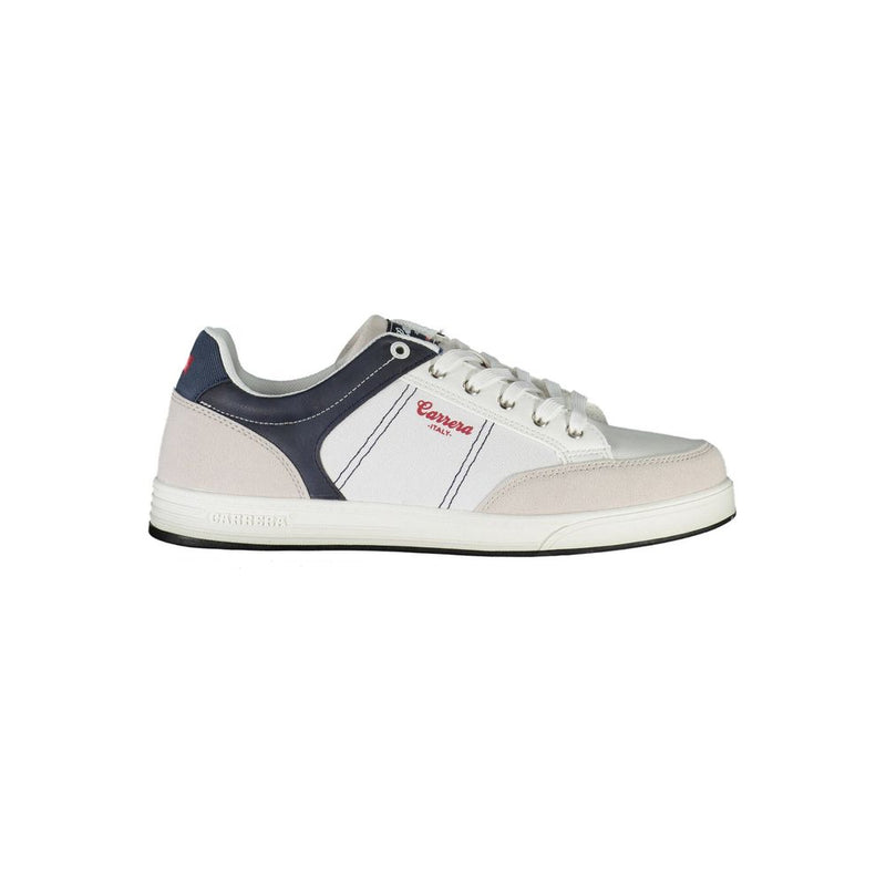 Carrera White Polyester Sneaker - Confort et Style