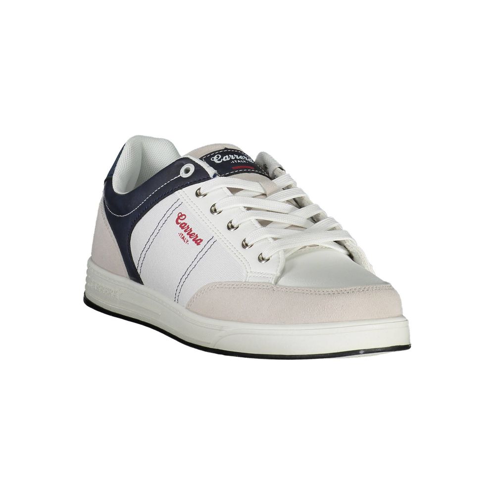 Carrera White Polyester Sneaker - Stylish and Comfortable