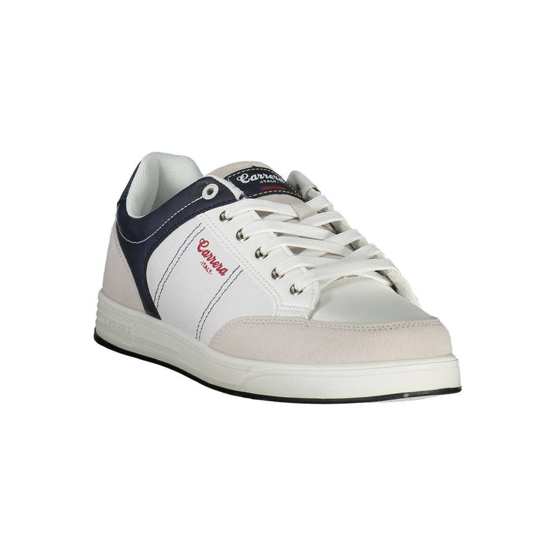 Carrera White Polyester Sneaker - Confort et Style