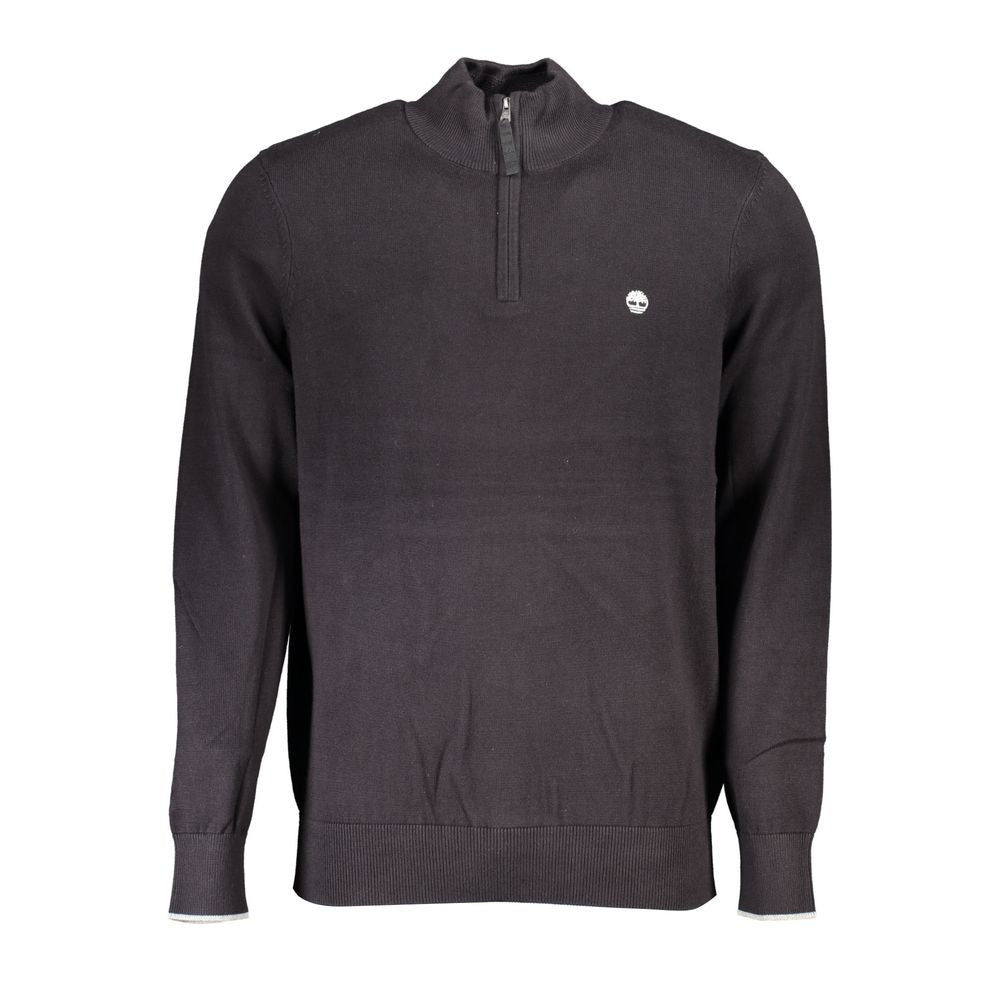 Sweat à demi-zip en coton noir Timberland