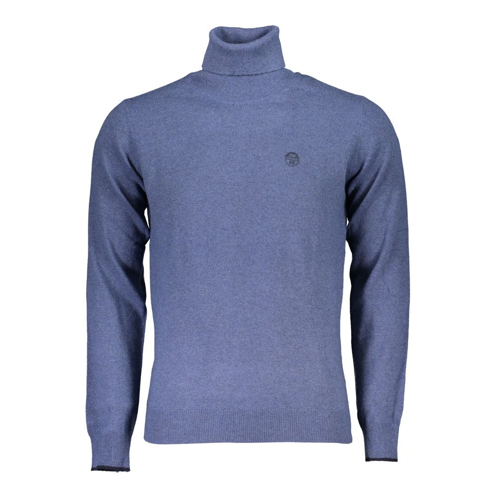 North Sails Blue Fabric Sweater - Turtleneck Style