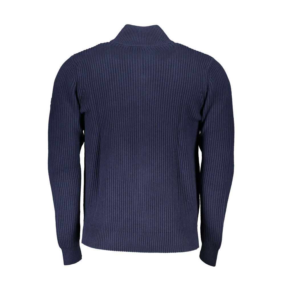 North Sails Blue Cotton Sweater - Long Sleeve Cardigan