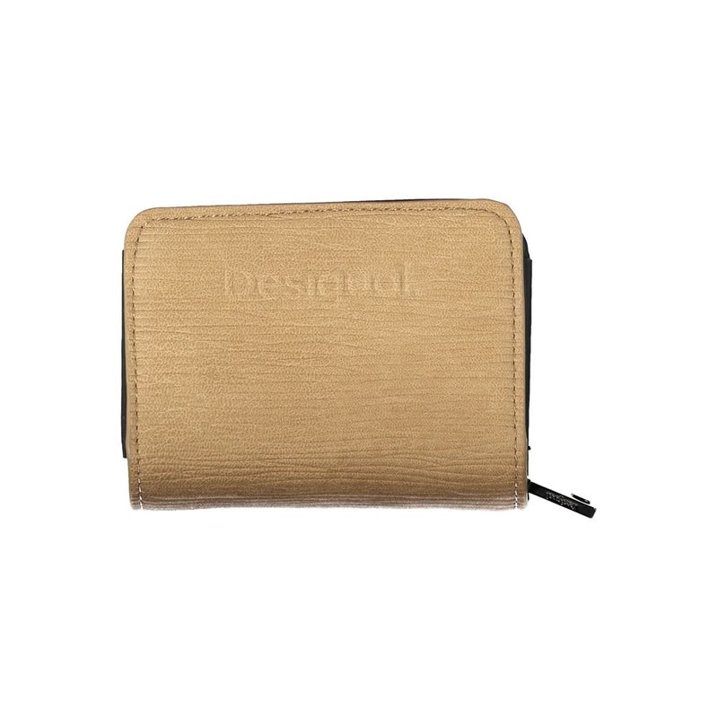 Portefeuille en Polyéthylène Marron Desigual - Élégant et Pratique