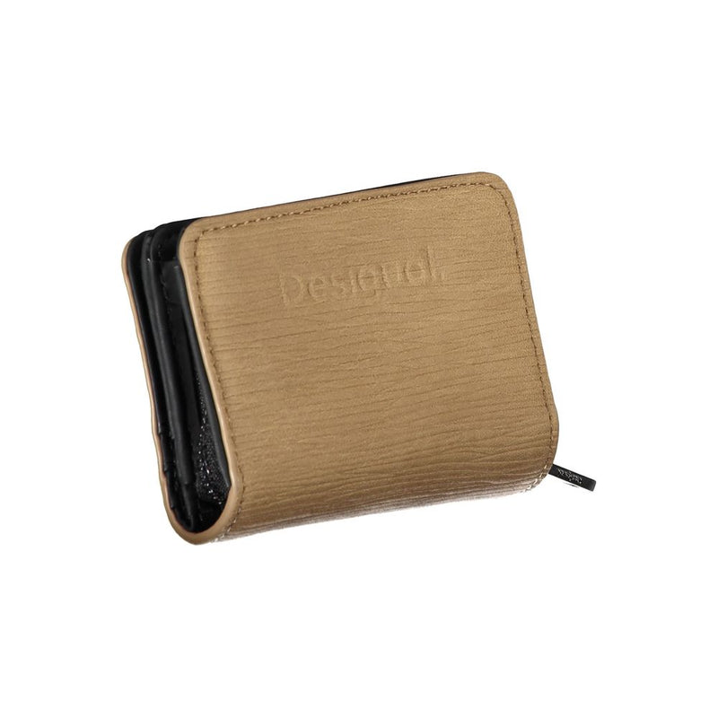 Portefeuille en Polyéthylène Marron Desigual - Élégant et Pratique