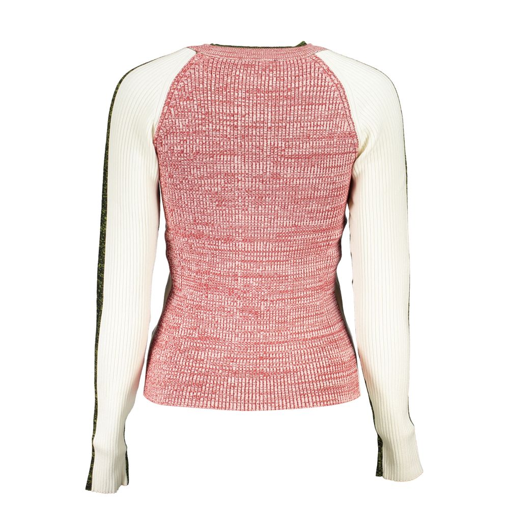 Desigual White Polyester Sweater - Élégant Haut à Manches Longues