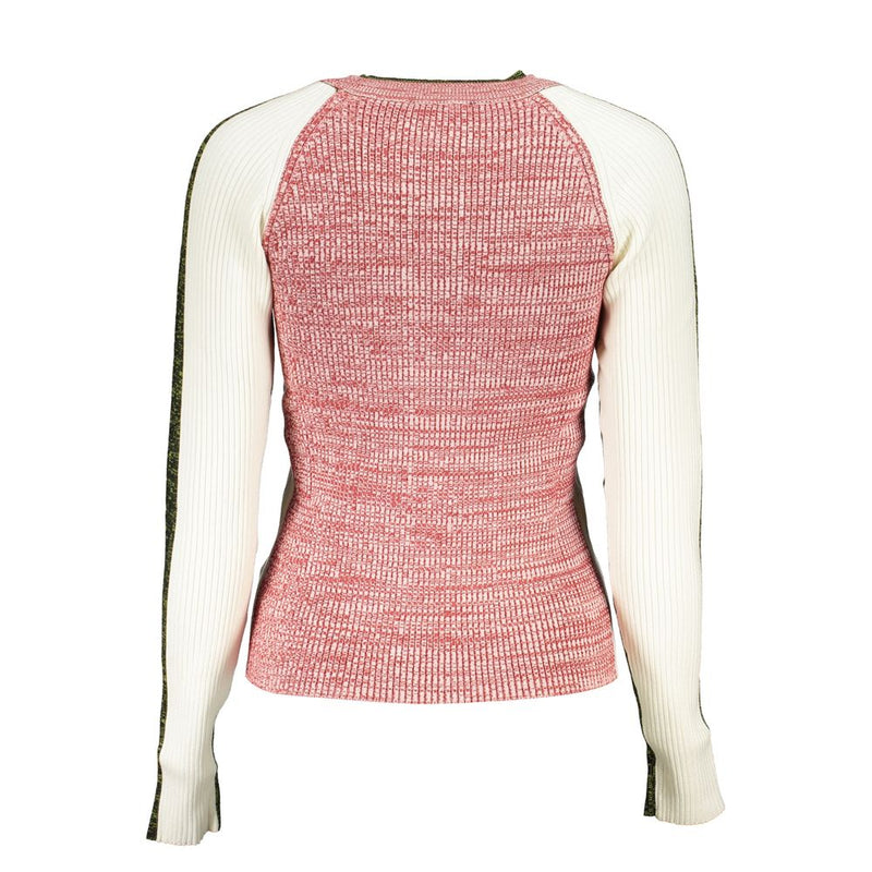 Desigual White Polyester Sweater - Stylish Long Sleeved Top