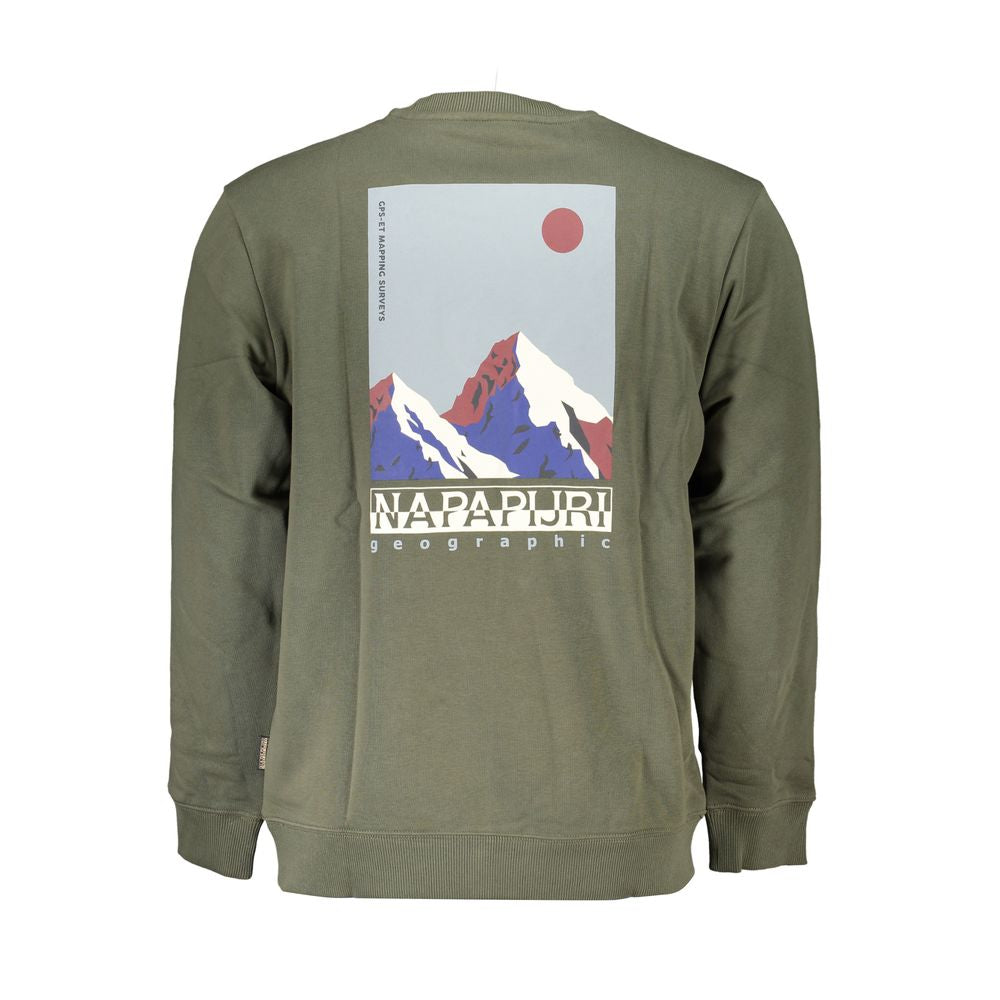 Sweatshirt Napapijri Vert en Coton pour Homme - Modèle XXL