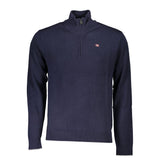 Sweater Napapijri Blue en Tissu avec Demi-Zip
