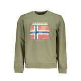 Sweatshirt Napapijri Vert en Coton pour Hommes