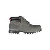 Carrera Gray Polyester Men's Lace-Up Boots - Stylish and Durable