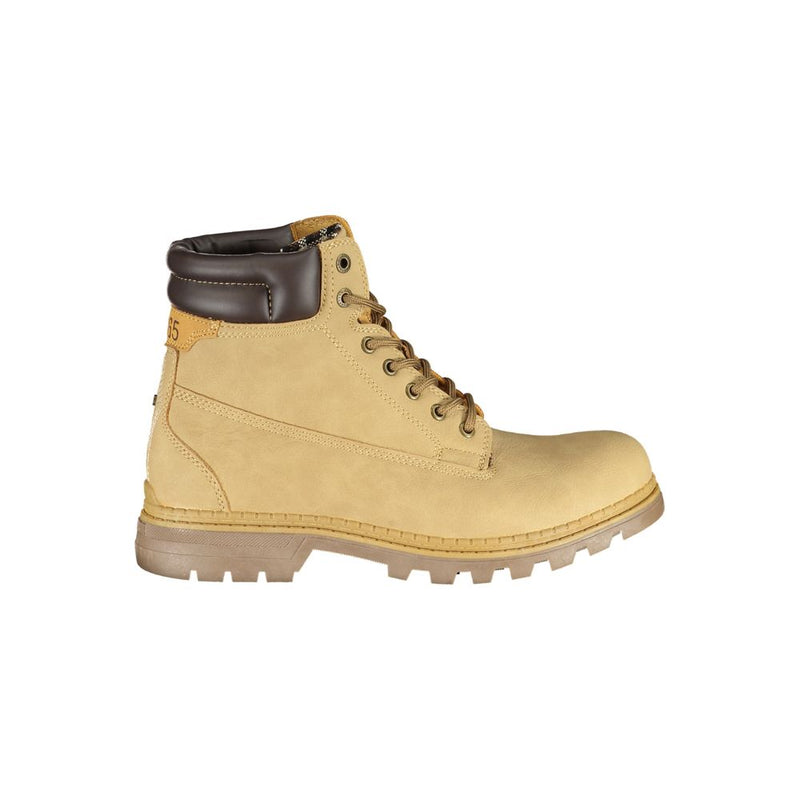 Carrera Beige Polyester Ankle Boots with Laces