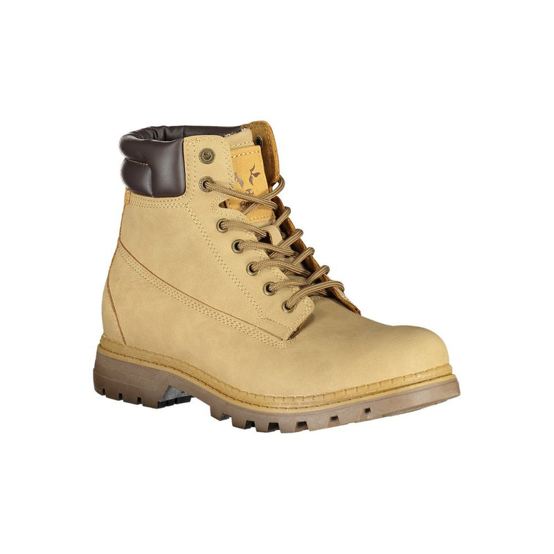 Carrera Beige Polyester Ankle Boots with Laces