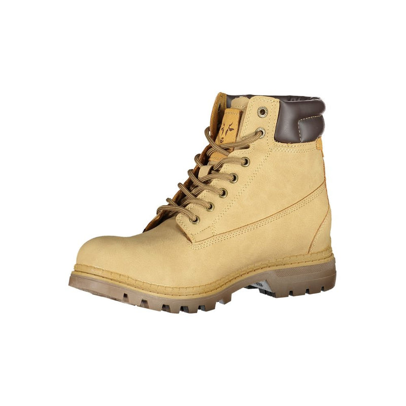 Carrera Beige Polyester Ankle Boots with Laces