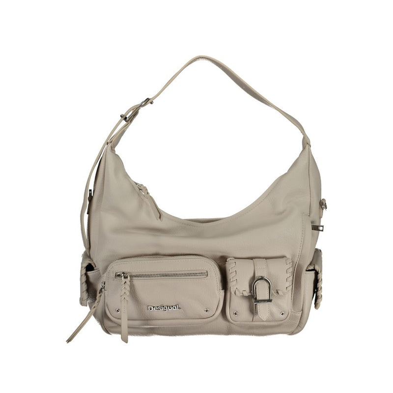 Desigual Sac à main en Polyéthylène Blanc - Élégant et Polyvalent