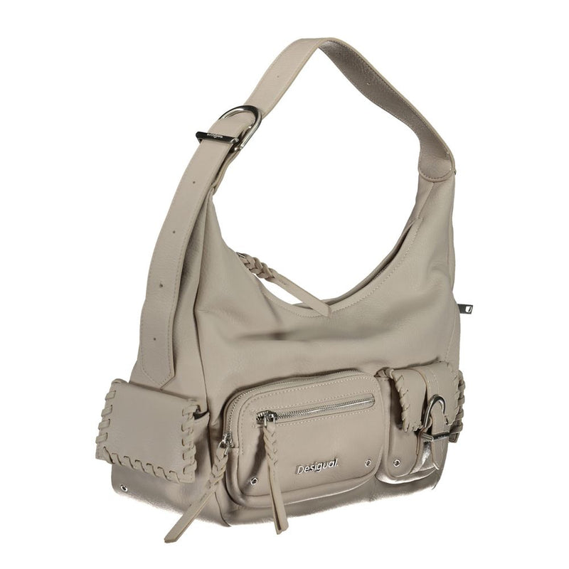 Desigual Sac à main en Polyéthylène Blanc - Élégant et Polyvalent