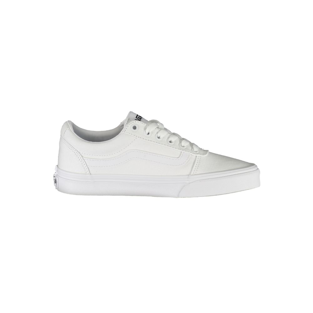 Vans White Polyester Sneaker - All-Day Comfort and Style