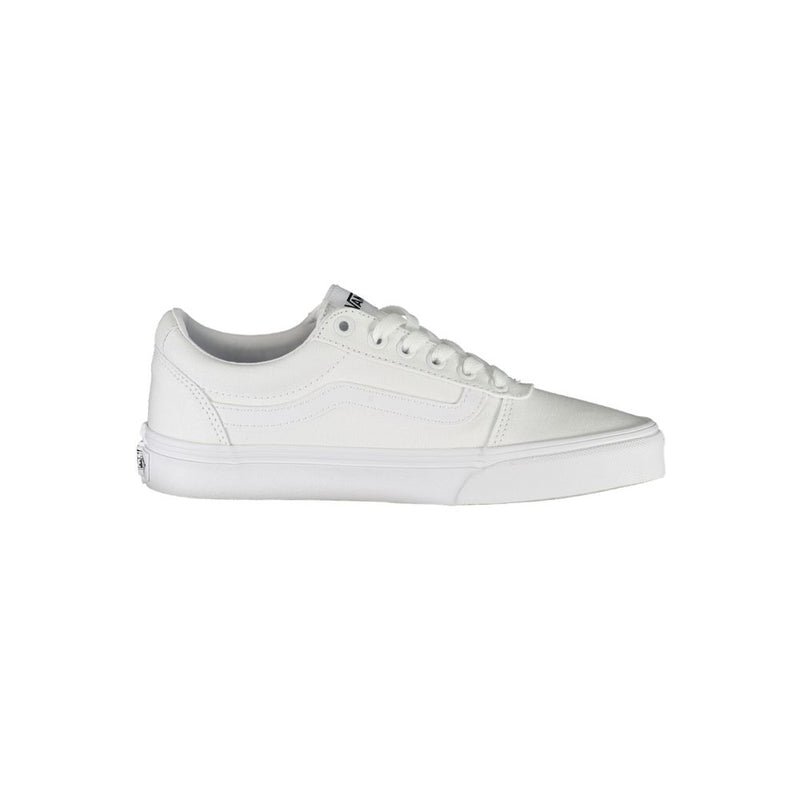 Vans White Polyester Sneaker - All-Day Comfort and Style