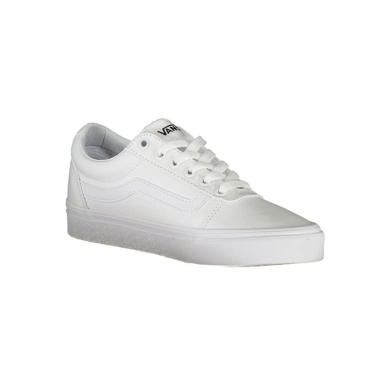 Vans White Polyester Sneaker - All-Day Comfort and Style