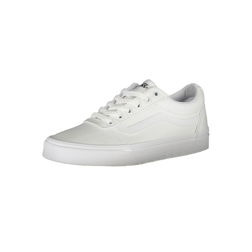 Vans White Polyester Sneaker - All-Day Comfort and Style