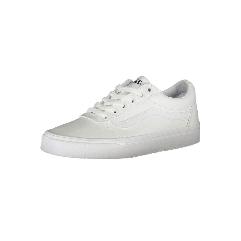 Vans White Polyester Sneaker - All-Day Comfort and Style