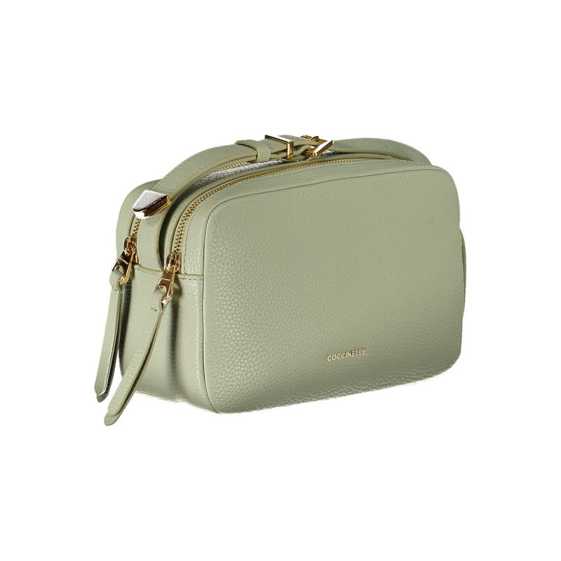 Coccinelle Green Leather Handbag - Élégance et Praticité