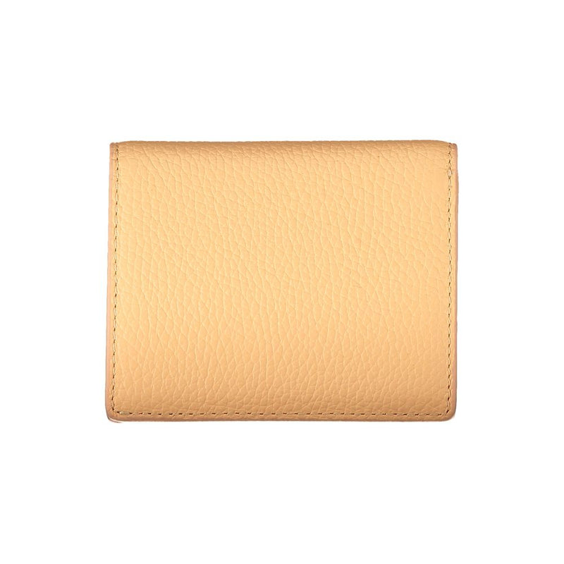 Coccinelle Porte-Monnaie en Cuir Orange - Accessoire Élégant et Pratique