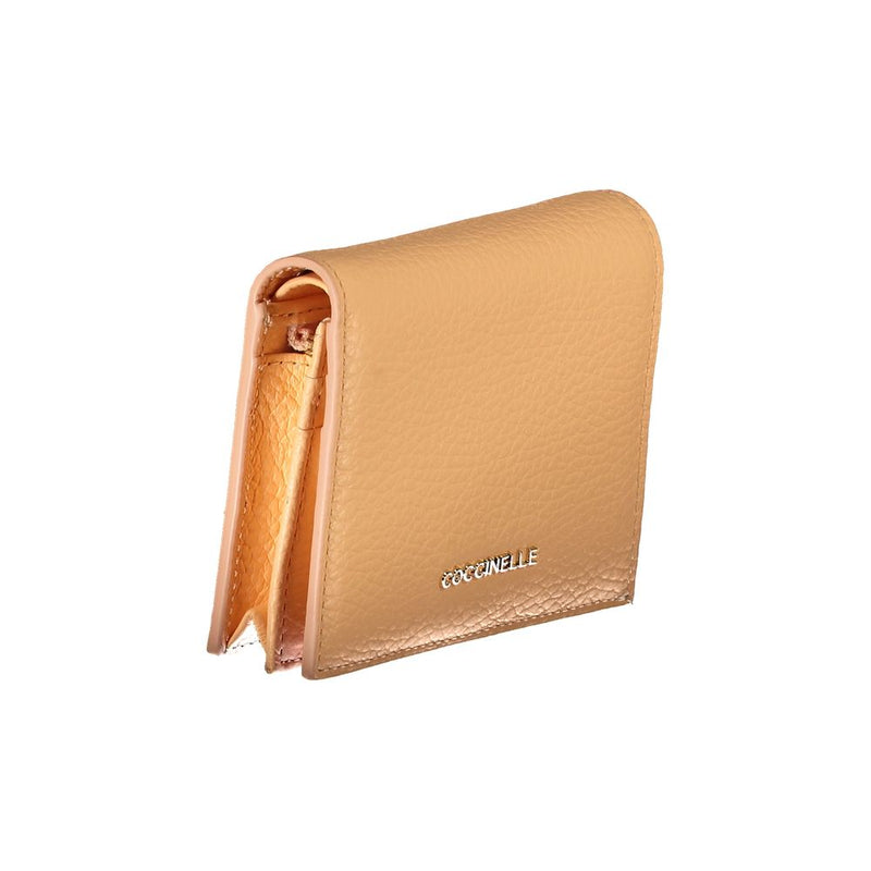 Coccinelle Orange Leather Wallet - Élégant et Pratique