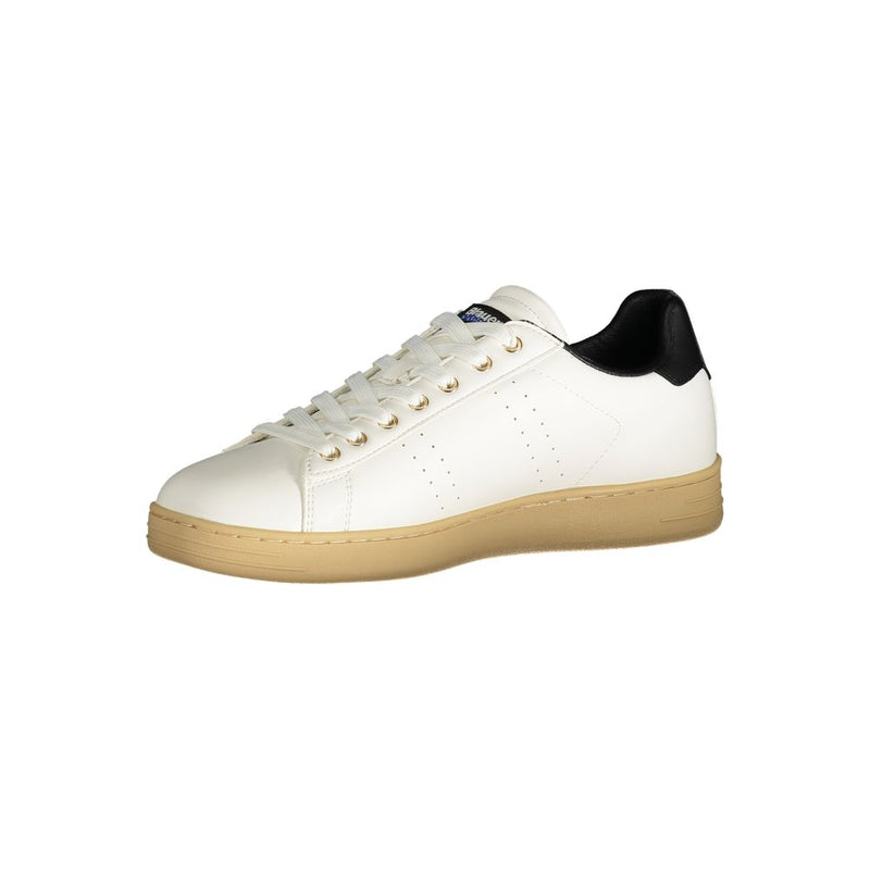 Blauer White Polyester Sneaker - All-Day Comfort and Style
