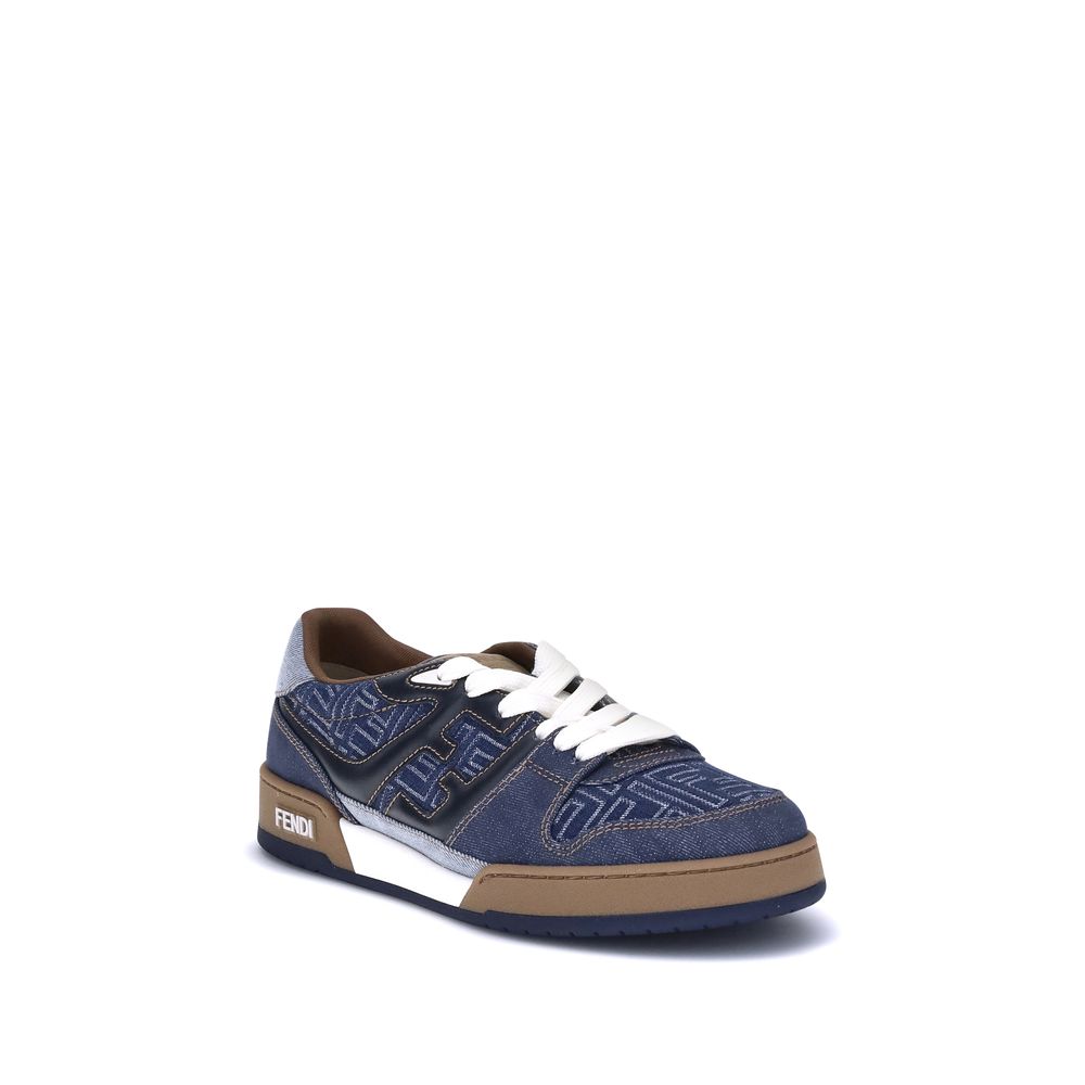 Sneakers en jean Fendi FF