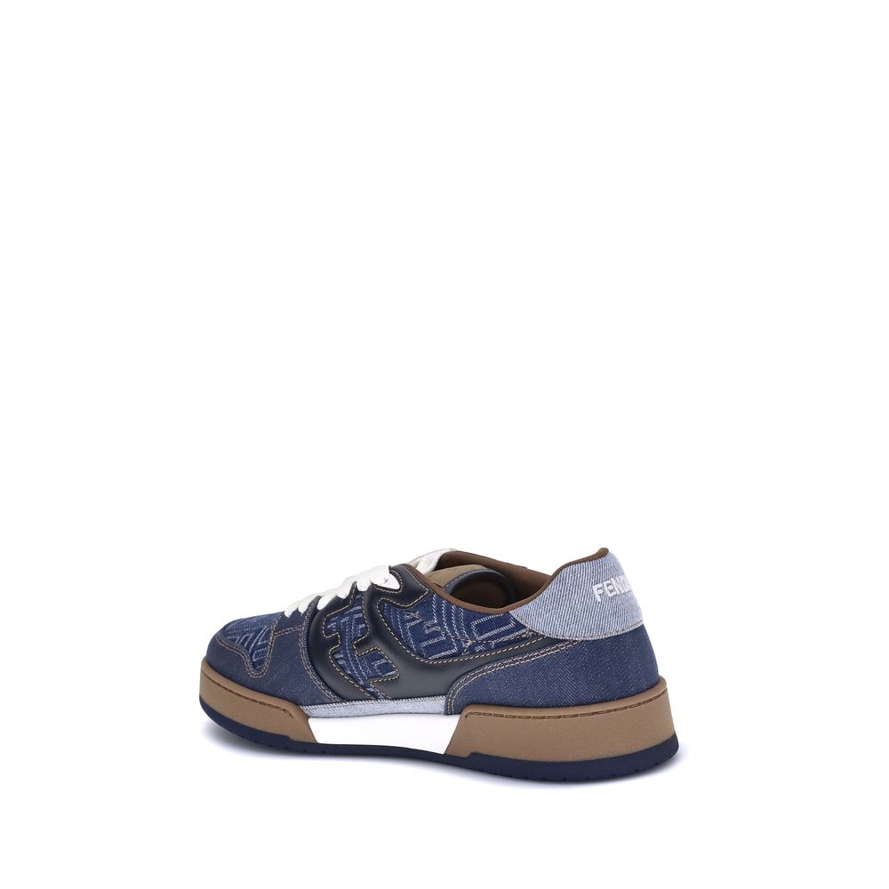 Sneakers en jean Fendi FF