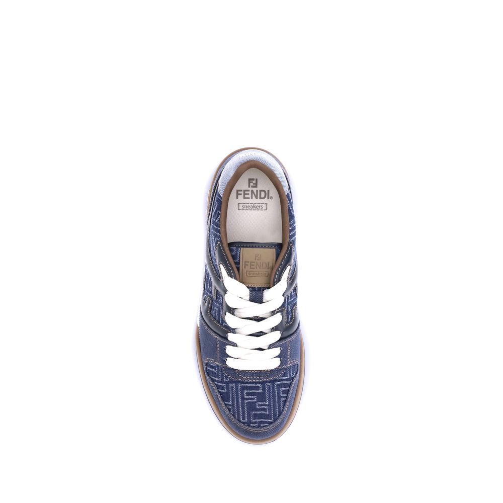 Sneakers en jean Fendi FF