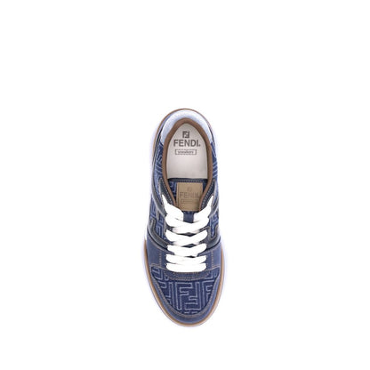 Sneakers en jean Fendi FF