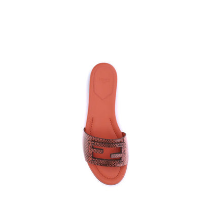 Sandales Fendi à imprimé python