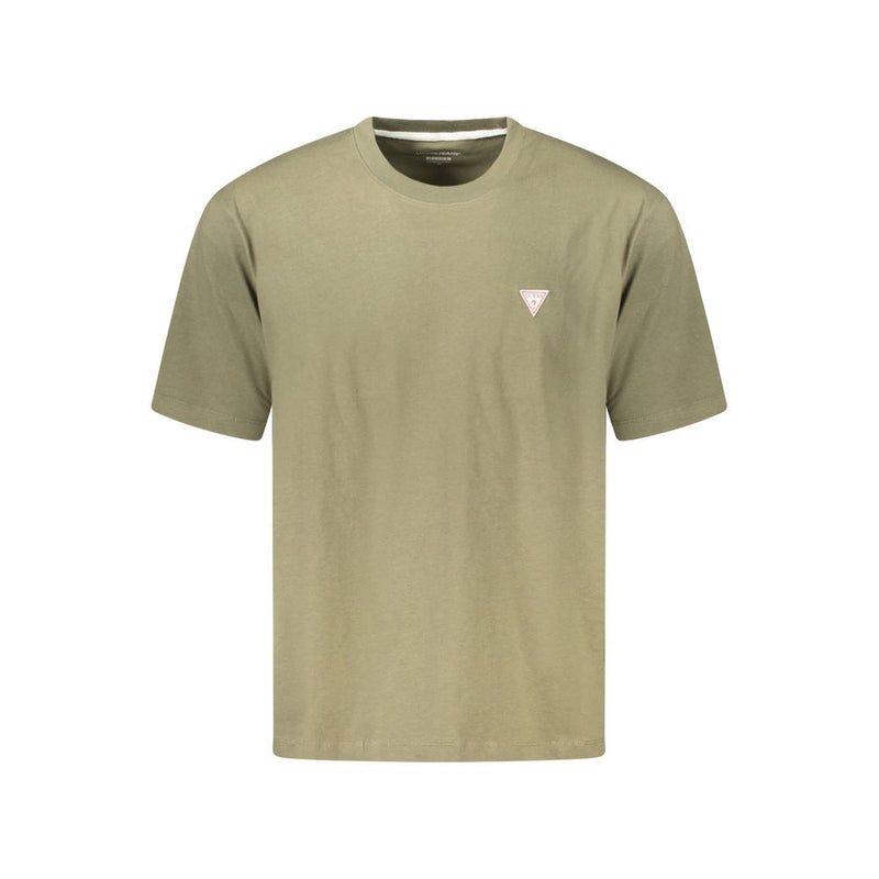 Guess Jeans T-Shirt en Coton Vert Oversize